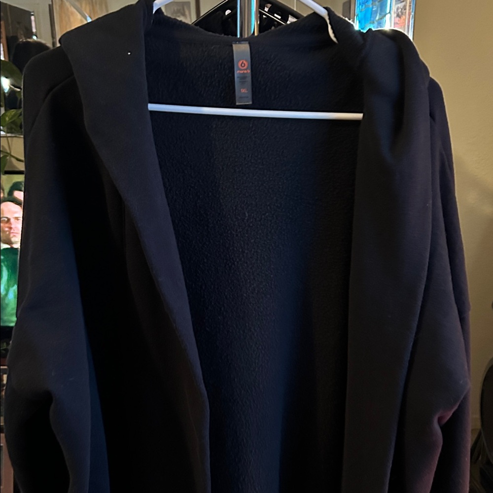 Mono B Women's Black Hooded Coat